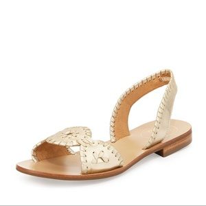 Jack Rogers Liliana Metallic Slingback Sandals